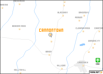 map of Cannon Town