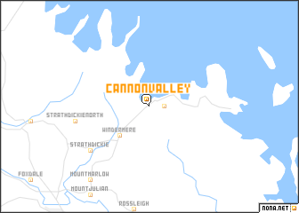 map of Cannon Valley