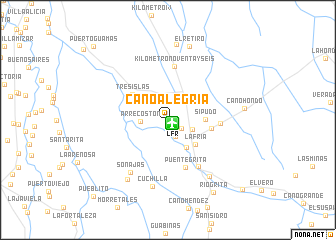 map of Caño Alegría