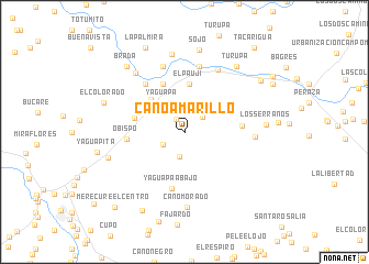 map of Caño Amarillo