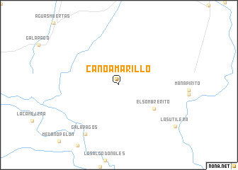 map of Caño Amarillo