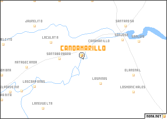 map of Caño Amarillo