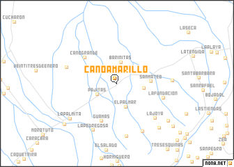 map of Caño Amarillo