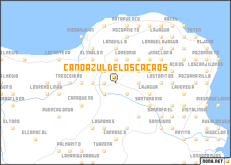 map of Caño Azul de los Cacaos