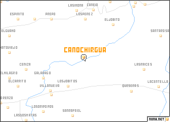 map of Caño Chirgua