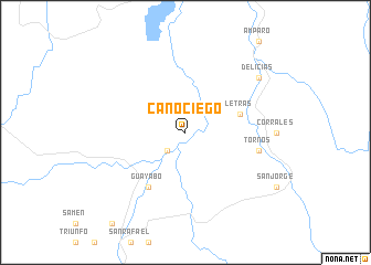 map of Caño Ciego