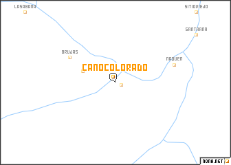 map of Caño Colorado