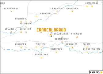 map of Caño Colorado