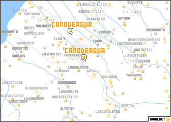 map of Caño de Agua