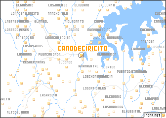 map of Caño de Ciricito