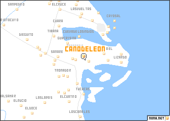 map of Caño de León