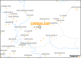 map of Caño de León