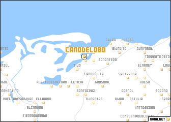 map of Caño de Lobo