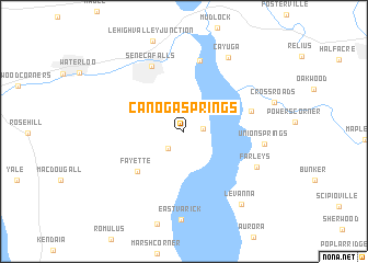 map of Canoga Springs