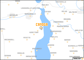 map of Canoga