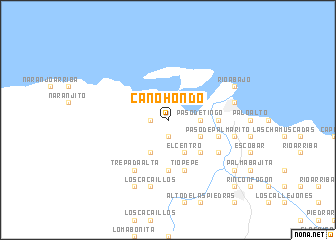 map of Caño Hondo