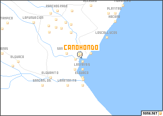 map of Caño Hondo