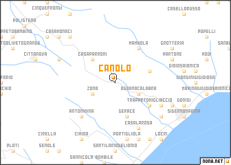 map of Canolo