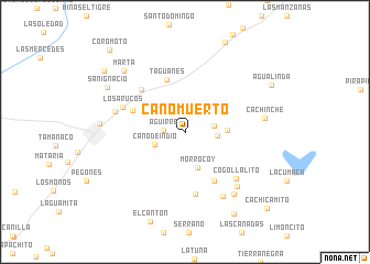 map of Caño Muerto