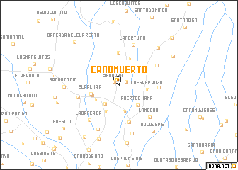 map of Caño Muerto