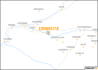 map of Canoncito