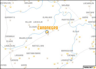 map of Caño Negro