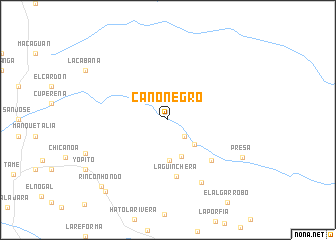 map of Caño Negro