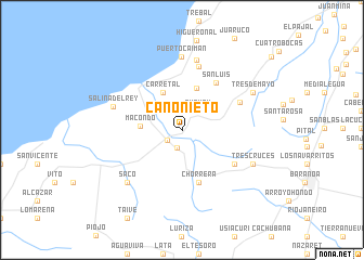 map of Caño Nieto