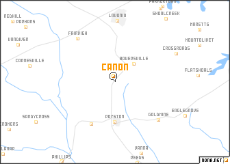 map of Canon