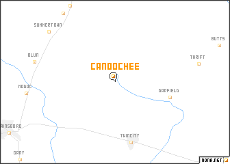 map of Canoochee