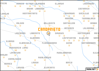 map of Caño Prieto