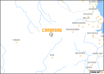 map of Cañorong