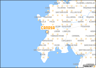 map of Canosa