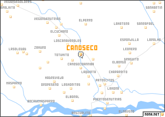 map of Caño Seco