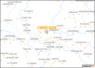 map of Caño Tigre