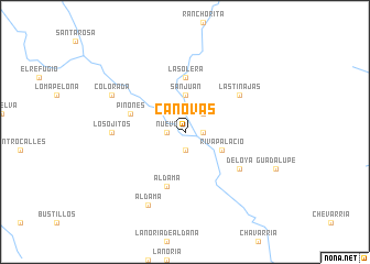 map of Canovas