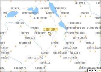 map of Canova