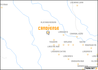 map of Caño Verde