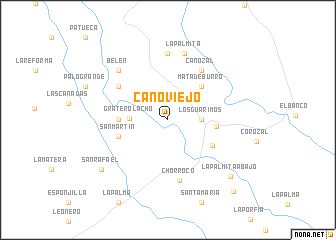 map of Caño Viejo