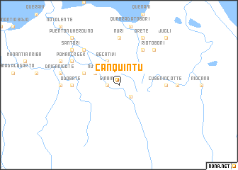 map of Canquintú