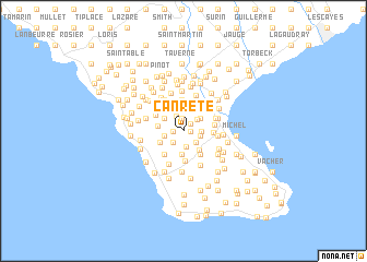 map of Canrete