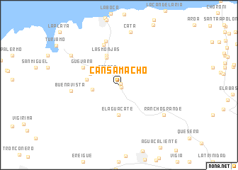 map of Cansamacho