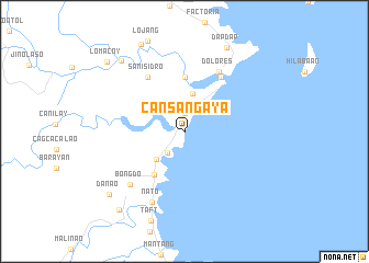 map of Cansangaya