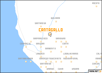 map of Cantagallo