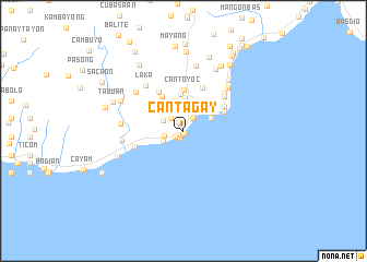 map of Cantagay