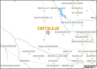 map of Cantalejo