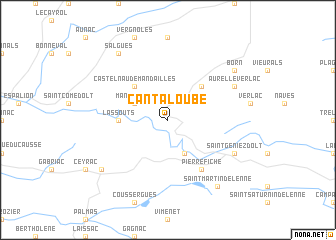 map of Cantaloube