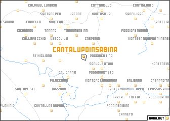 map of Cantalupo in Sabina