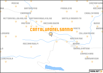 map of Cantalupo nel Sannio