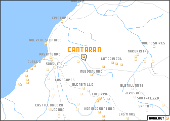 map of Cantarán